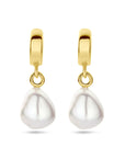 Zilver verguld (geel) oorringen parel 1 micron 26 mm - 2103761 - PansiteNederland.nl