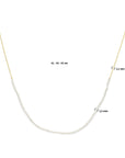 Zilver verguld (geel) collier parels 41 - 45 cm 3 micron - 2103765 - PansiteNederland.nl