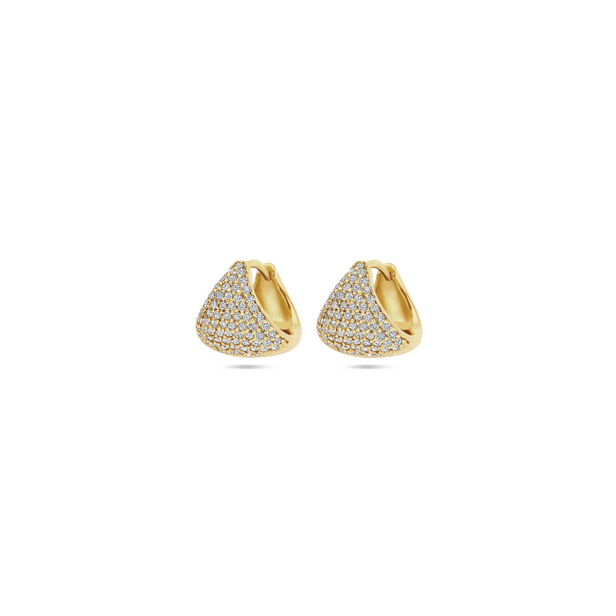Fantasy Collection Oorbellen zirkonia 11 mm 1 micron zilver verguld