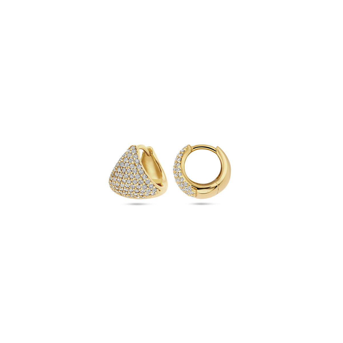 Fantasy Collection Oorbellen zirkonia 11 mm 1 micron zilver verguld