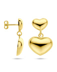 Zilver Verguld (Geel) Oorhangers Hartjes 26 Mm 1 Micron 2103819 - PansiteNederland.nl