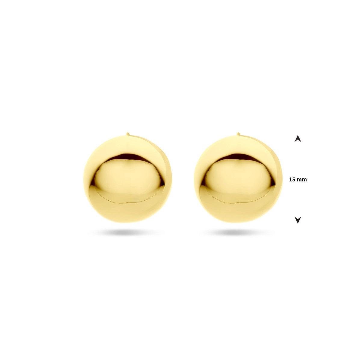 Fantasy Collection Oorbellen 15 mm 1 micron zilver verguld