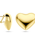 Zilver Verguld (Geel) Oorknoppen Hartjes 27 Mm 1 Micron 2103823 - PansiteNederland.nl
