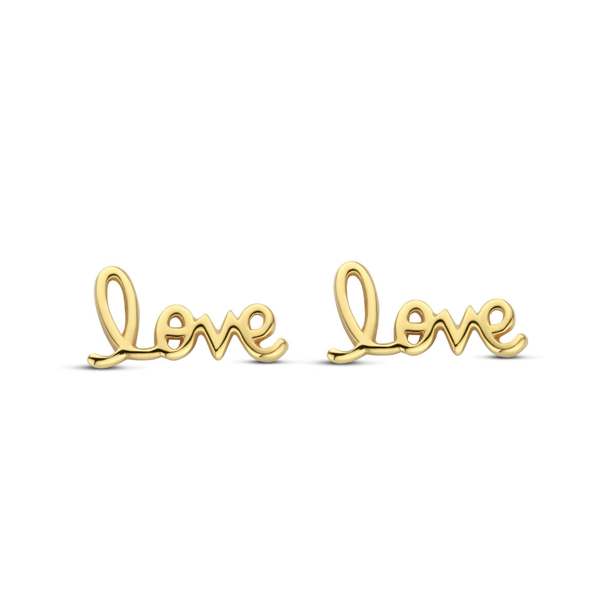 Fantasy Collection Oorbellen love 6 mm 1 micron zilver verguld
