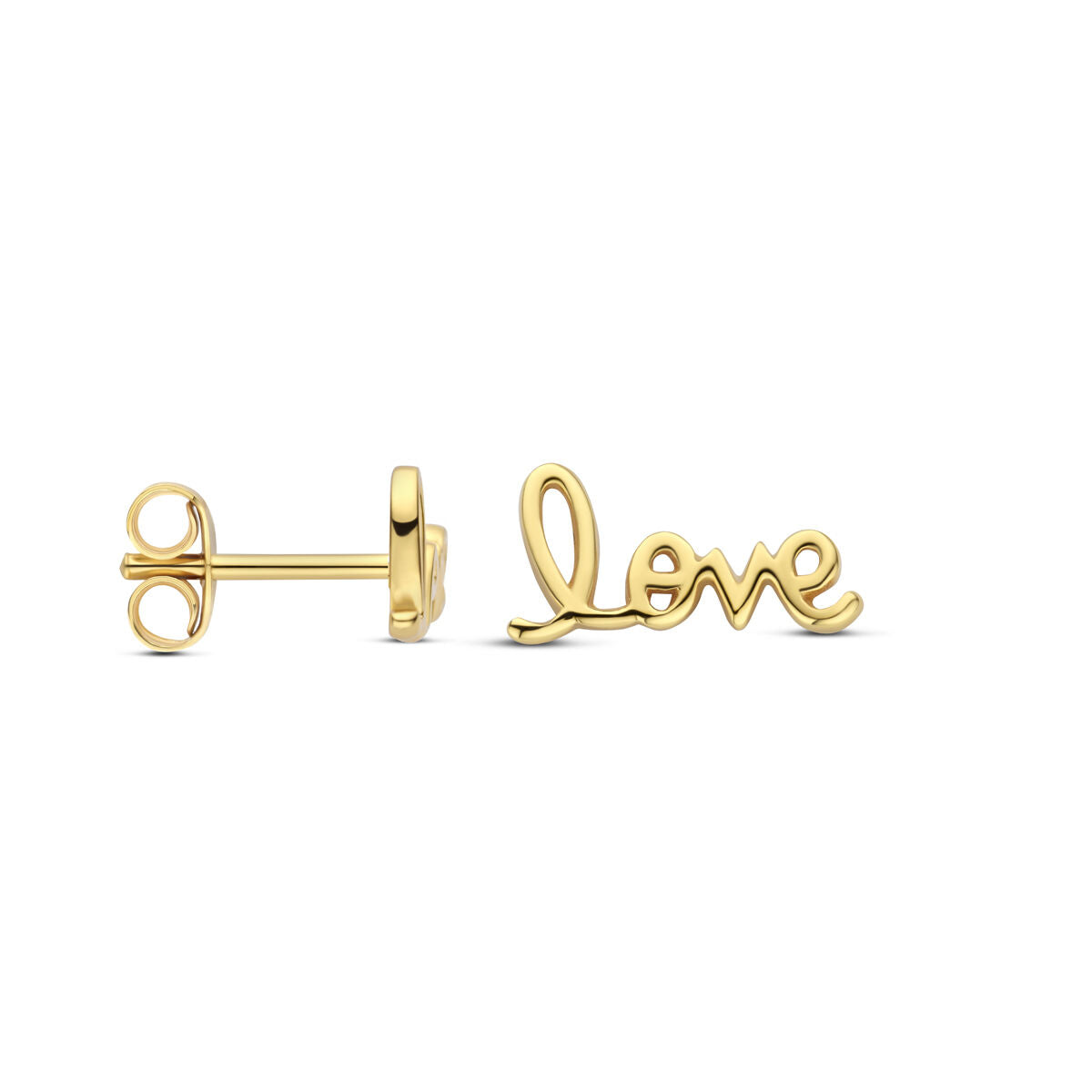 Fantasy Collection Oorbellen love 6 mm 1 micron zilver verguld