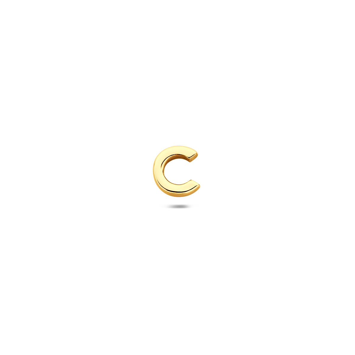 Fantasy Collection Flat back piercing letter zilver verguld 6 mm 1 micron - afbeelding 7