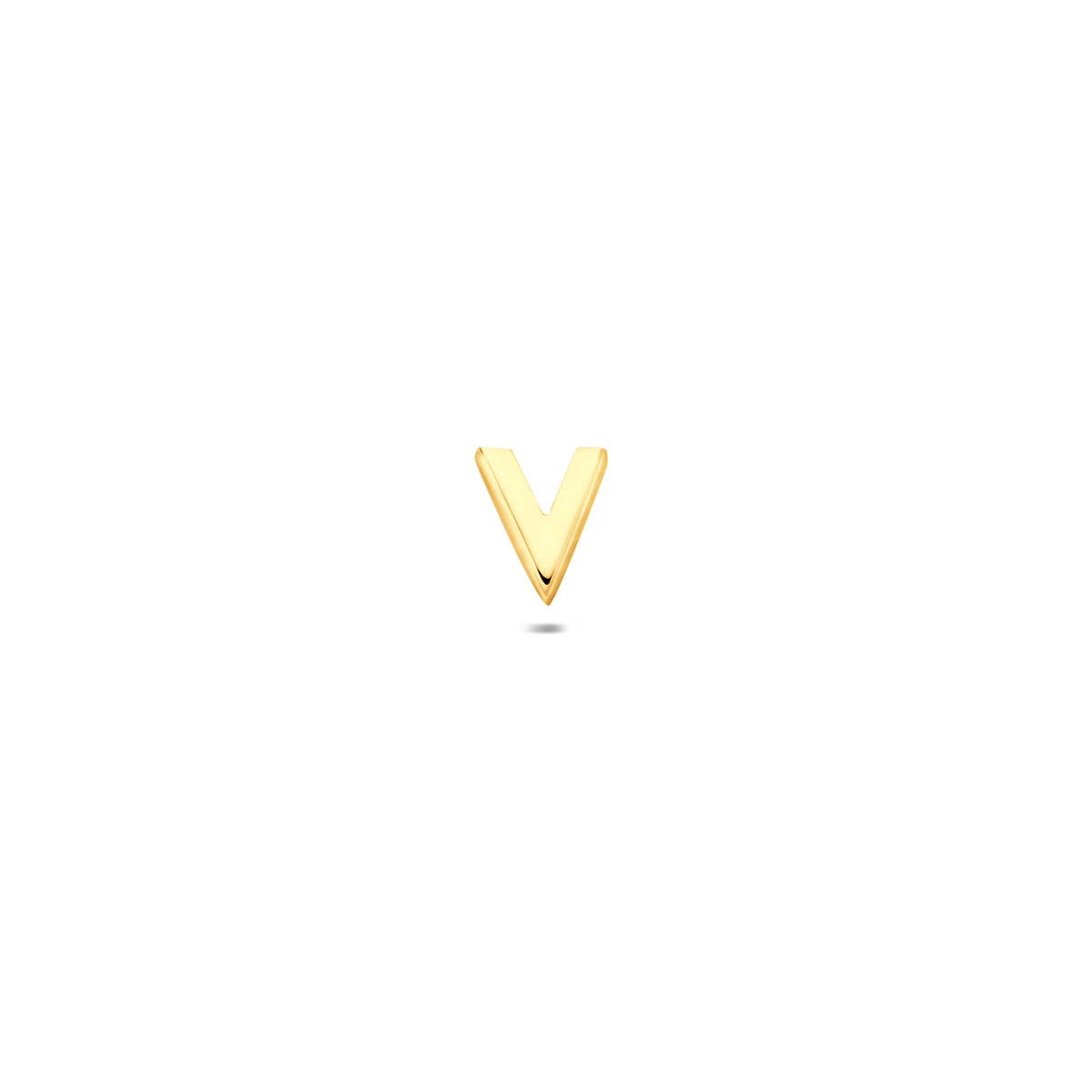 Fantasy Collection Flat back piercing letter zilver verguld 6 mm 1 micron - afbeelding 64