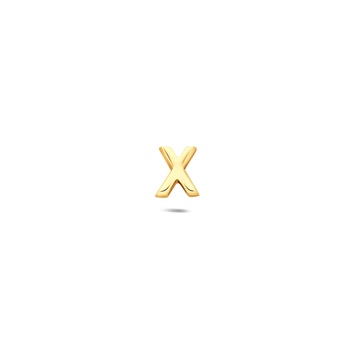 Fantasy Collection Flat back piercing letter zilver verguld 6 mm 1 micron - afbeelding 70