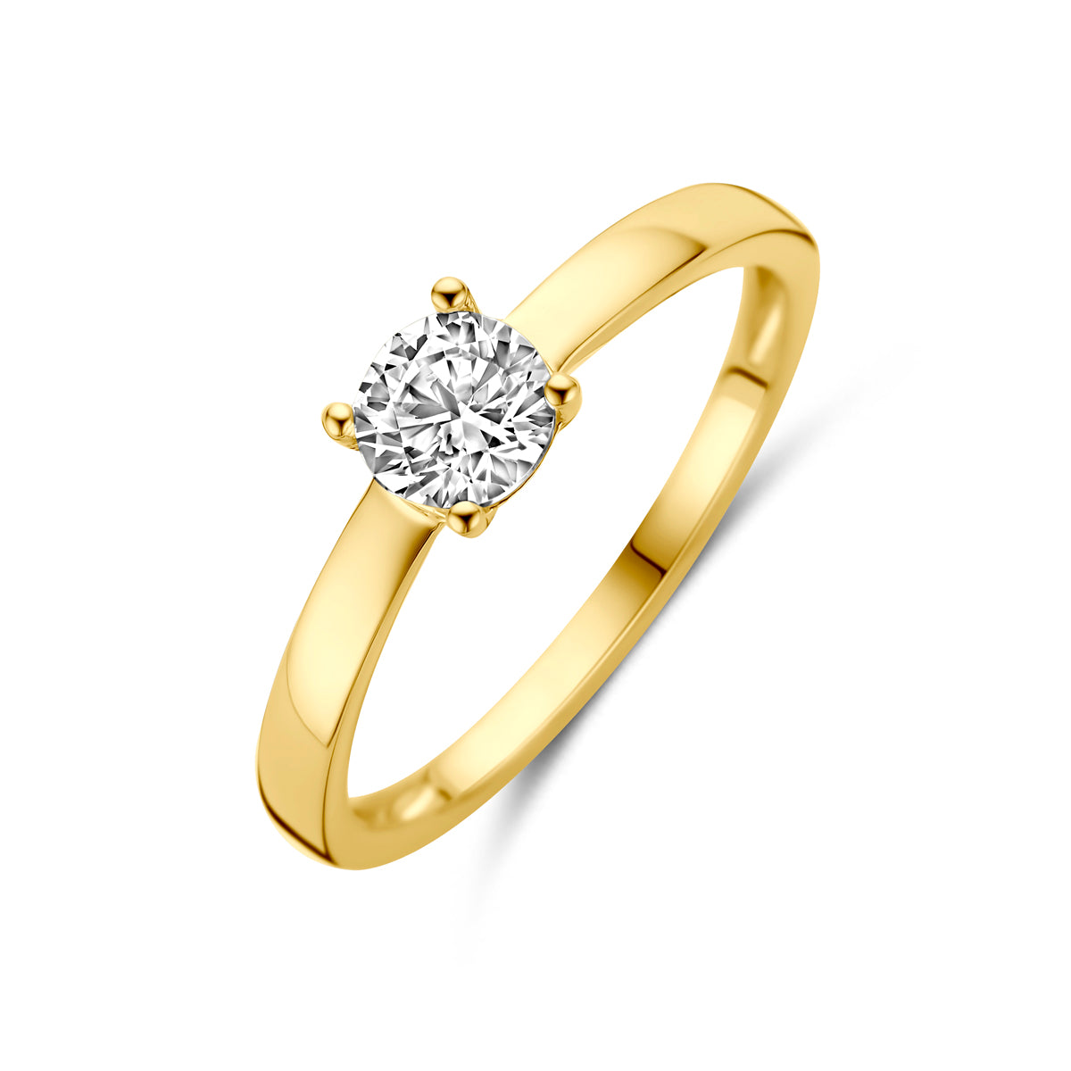 Fantasy Collection Ring zirkonia zilver verguld 3 micron