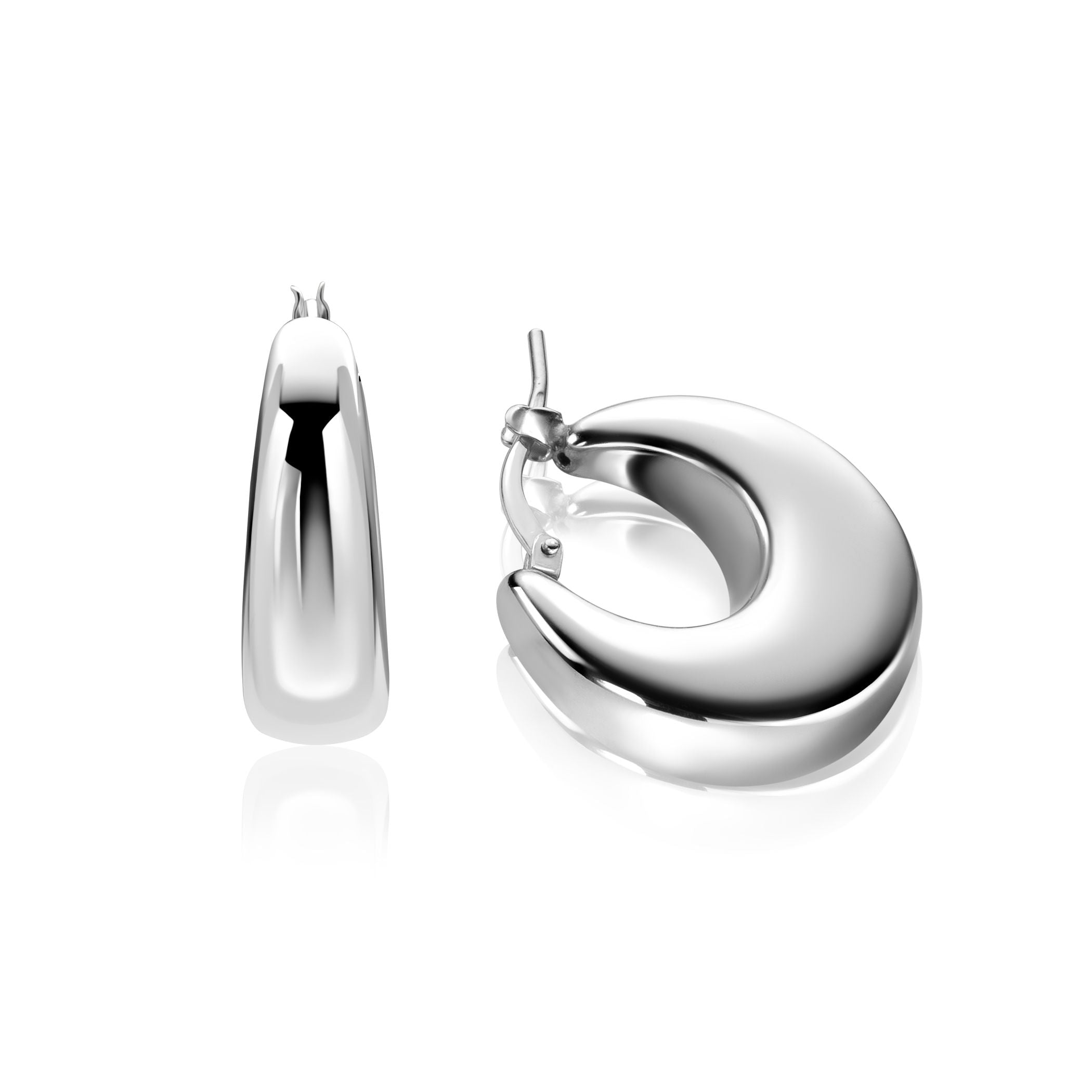 ZINZI Zilveren Oorbellen 22mm - ZIO2751