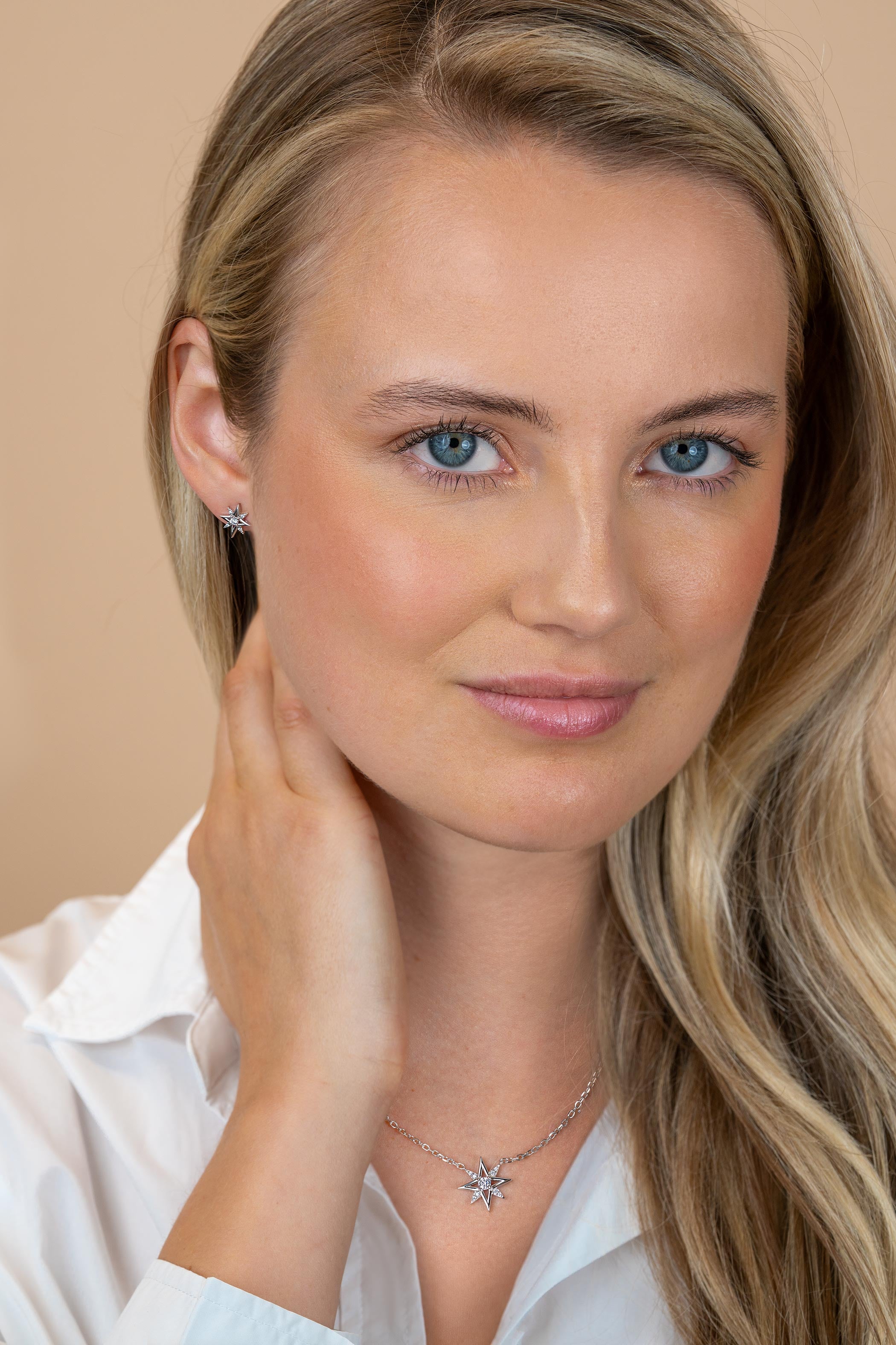 ZINZI Zilveren Ketting met Witte Zirkonia ZIC2838
