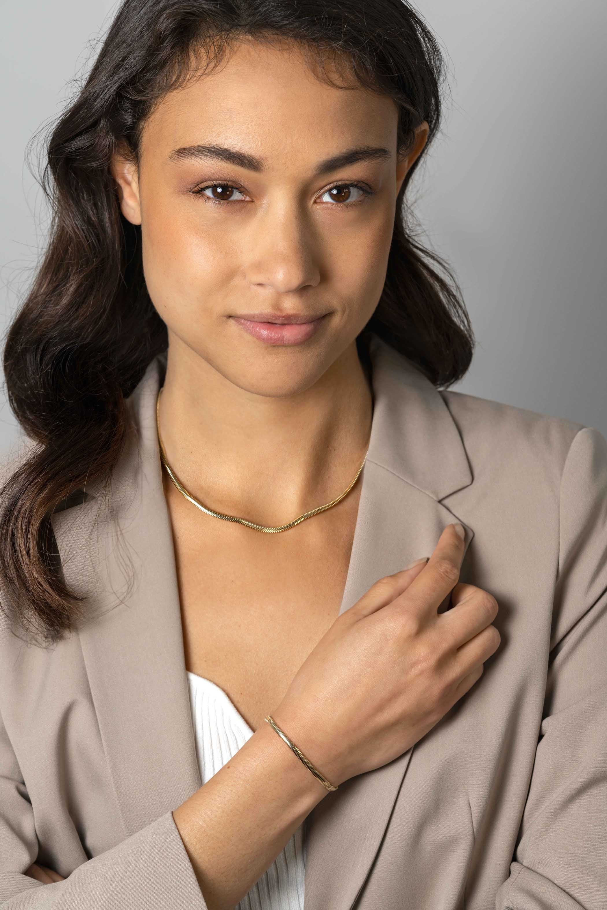 ZINZI Verguld Zilveren Armband 18-20 cm - ZIA2402G