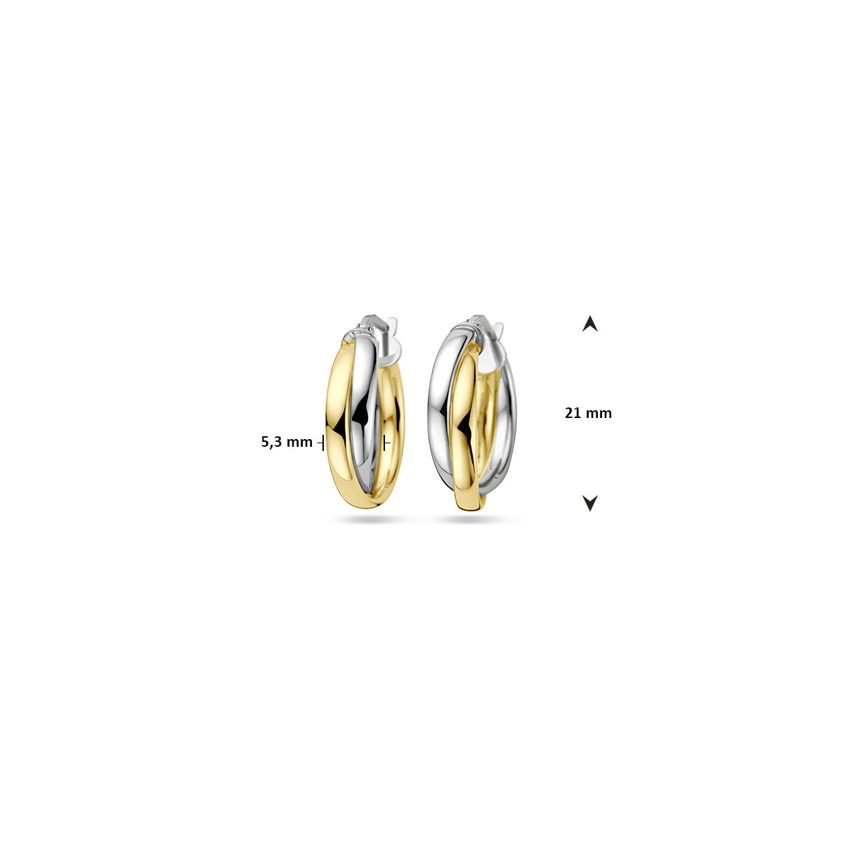Fantasy Collection Oorbellen 1 micron zilver verguld