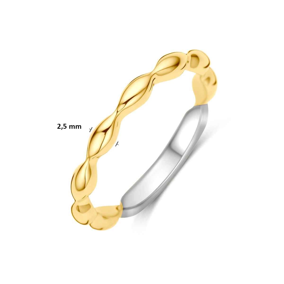 Ring 3 micron zilver verguld