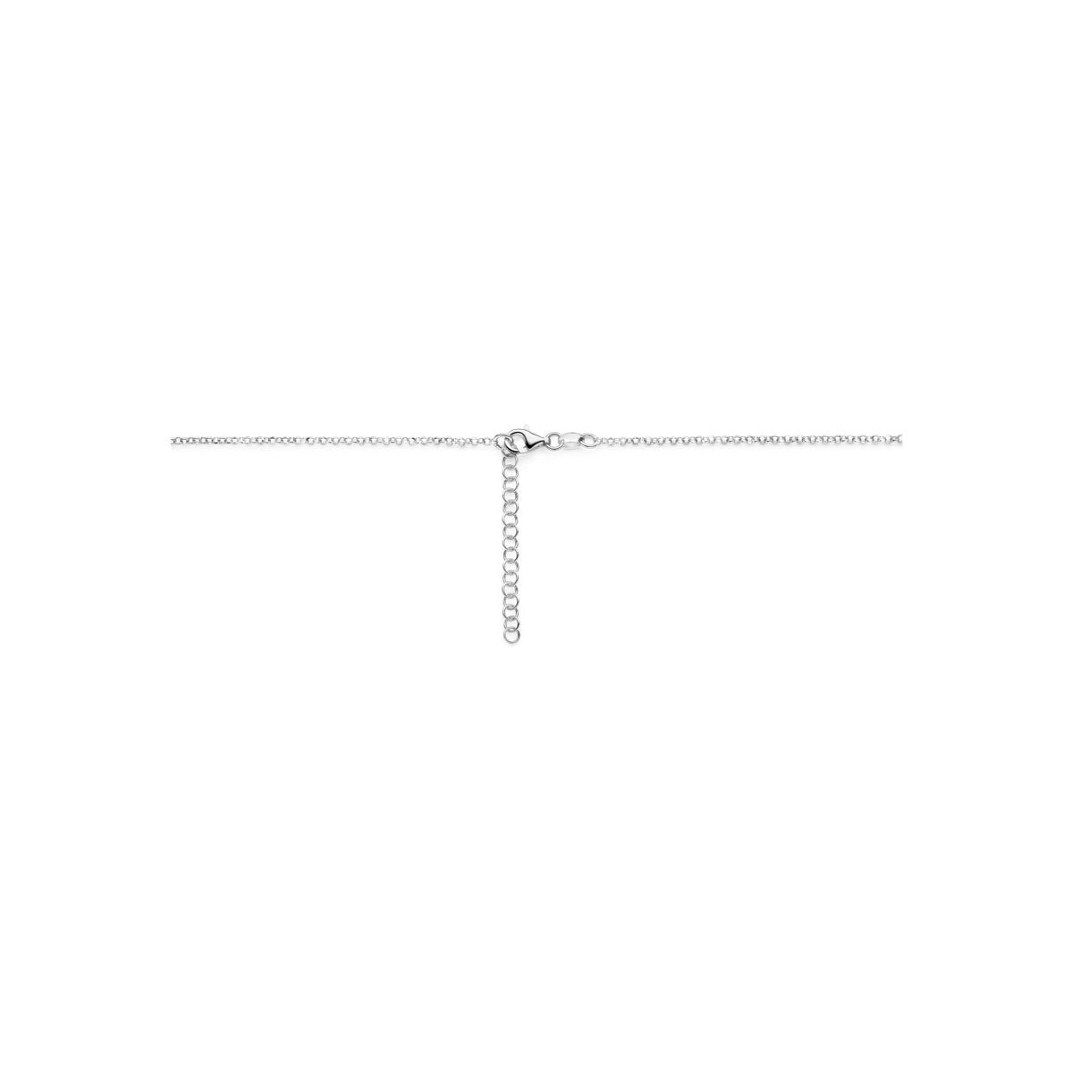 Collier 41 + 4 cm 3 micron zilver verguld 1.8 mm