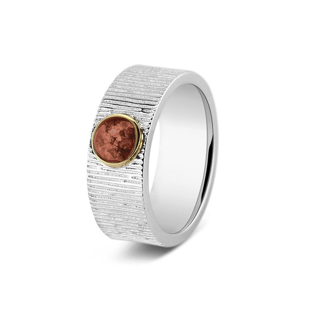 See You Ring met verticale rimpels 8 mm in goud – 222 – afbeelding 54