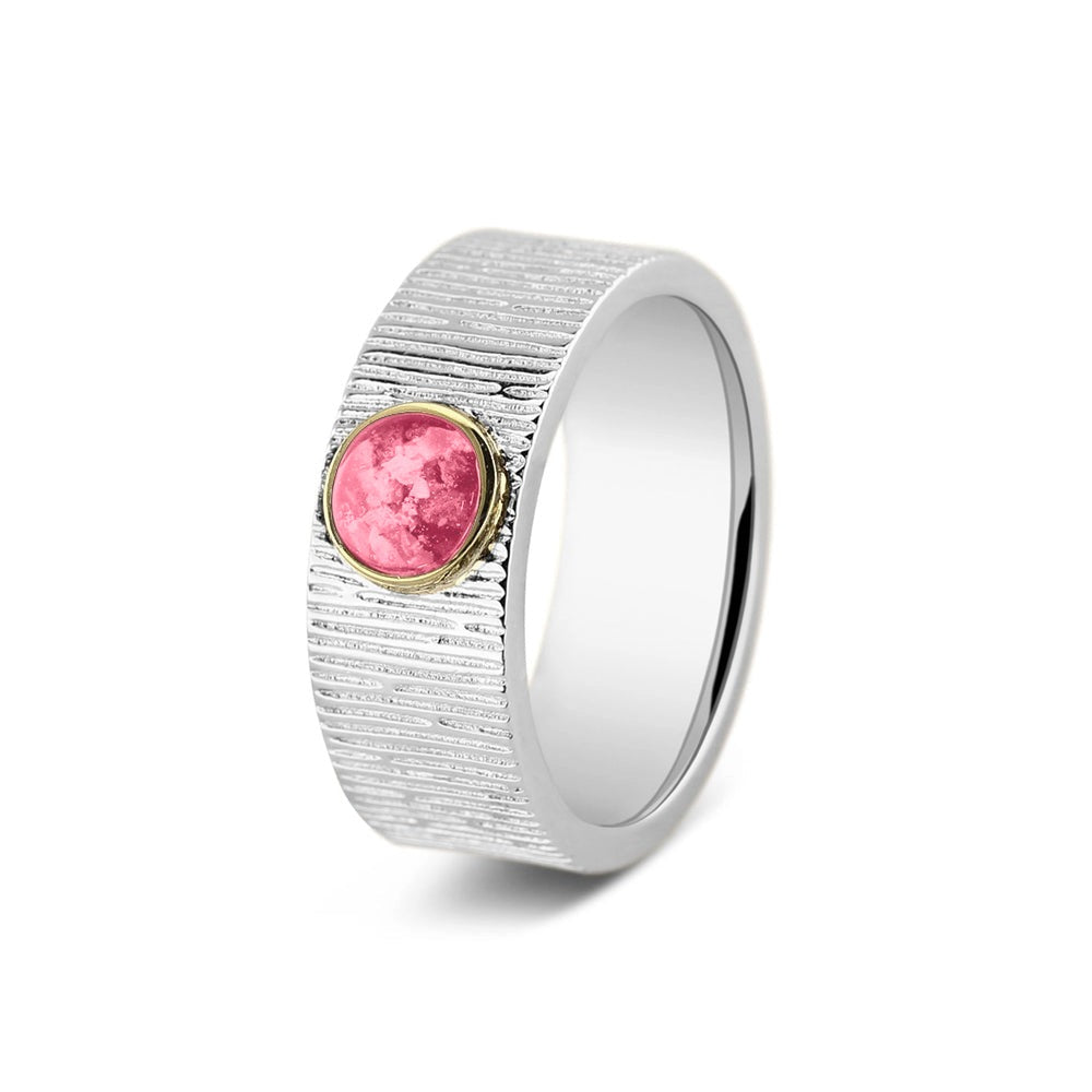 See You Ring met verticale rimpels 8 mm in goud – 222 – afbeelding 59