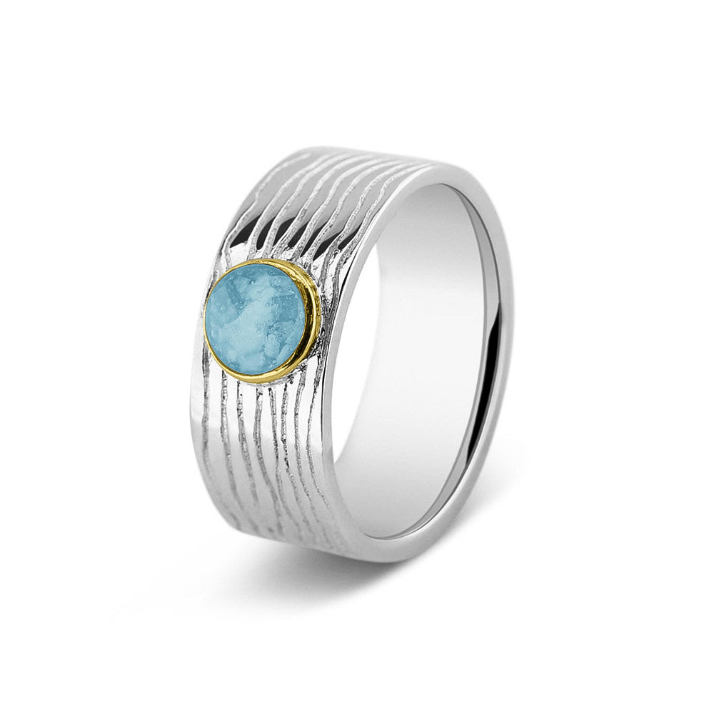 See You Horizontal Wrinkle Ring 75 mm zilver zwart - 225SY-EU47