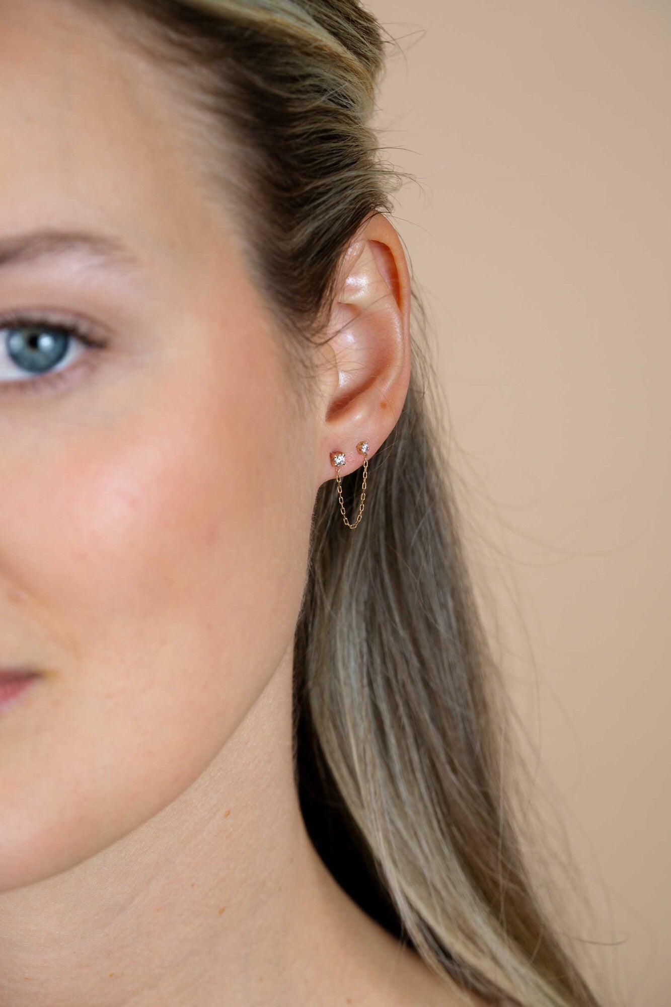 ZINZI 14K Gouden Oorbellen ZGO547 wit