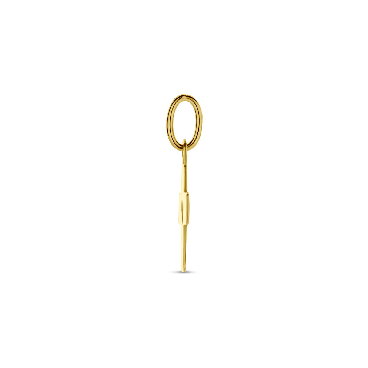 Fantasy Collection Hanger kruis en hartje 18 mm 14K geelgoud