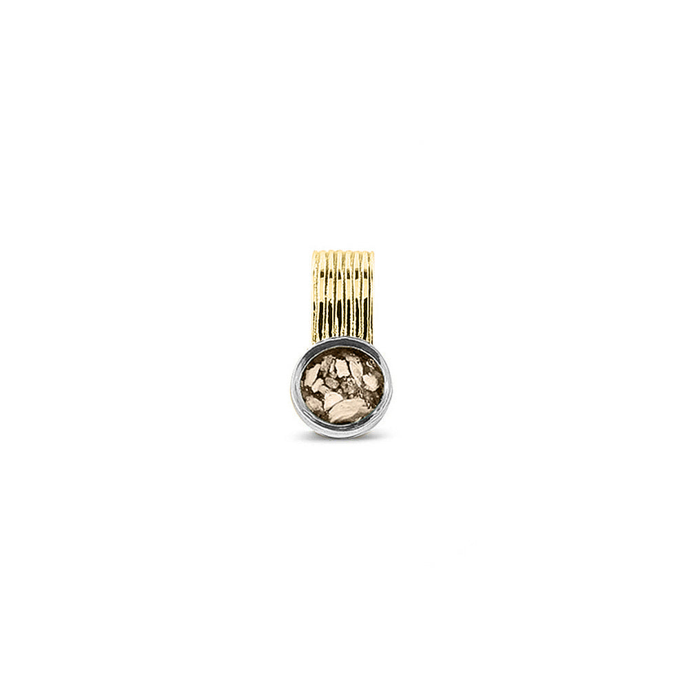 See You Verticale rimpel mini ashanger in geelgoud – 229 – afbeelding 24
