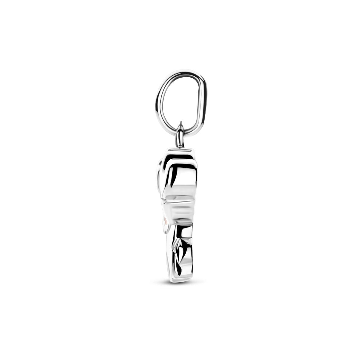 Fantasy Collection Hanger emaille olifant zirkonia 17 mm zilver