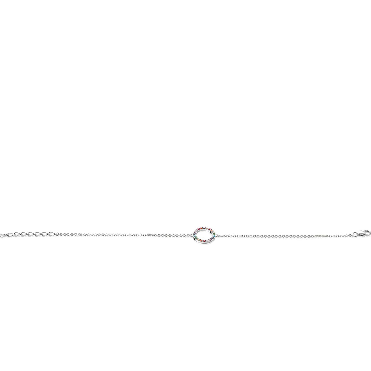 ZINZI Zilveren Armband 17-20 cm multicolor - ZIA2170Z