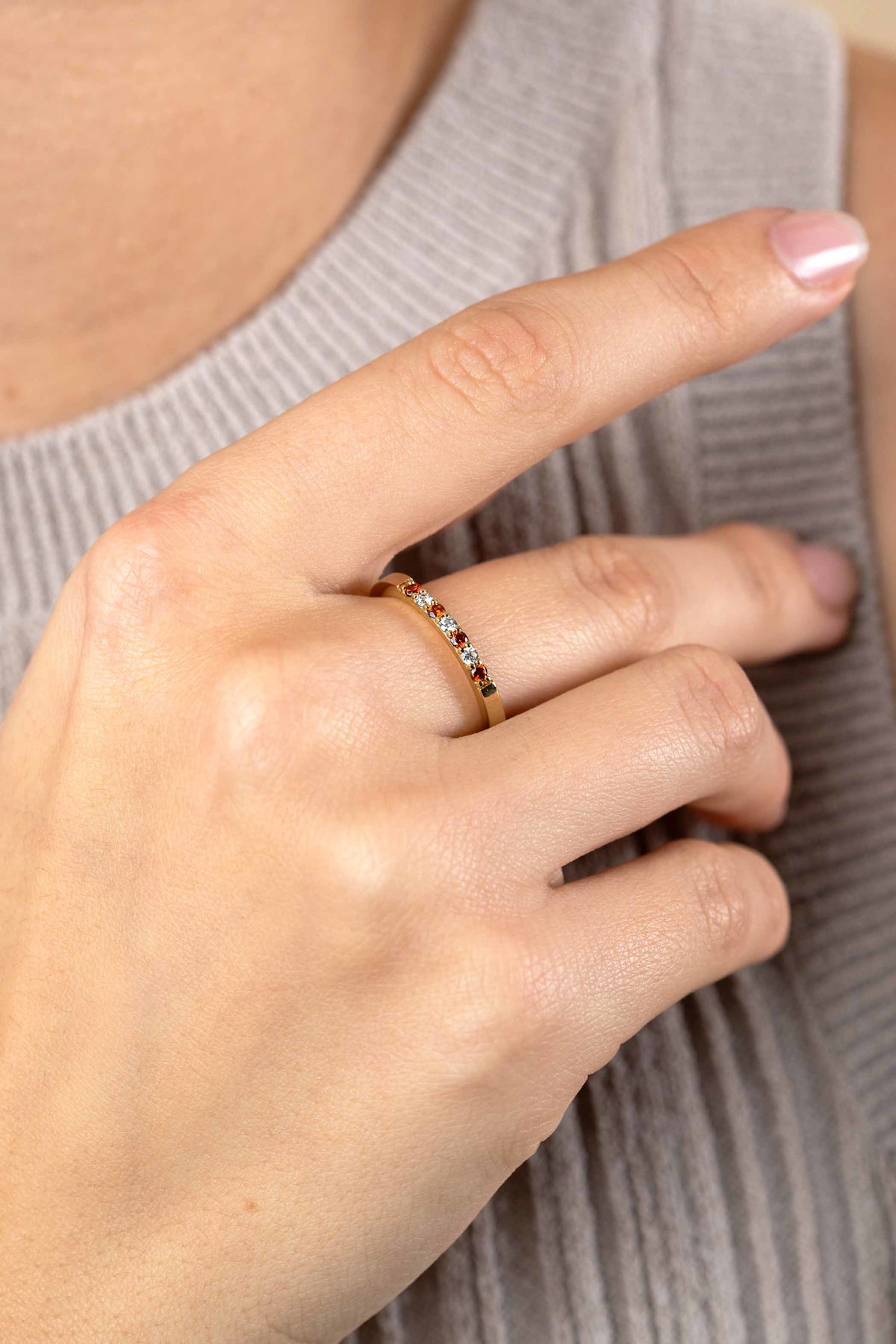 ZINZI Verguld Zilveren Ring met Witte Zirkonia ZIR2558