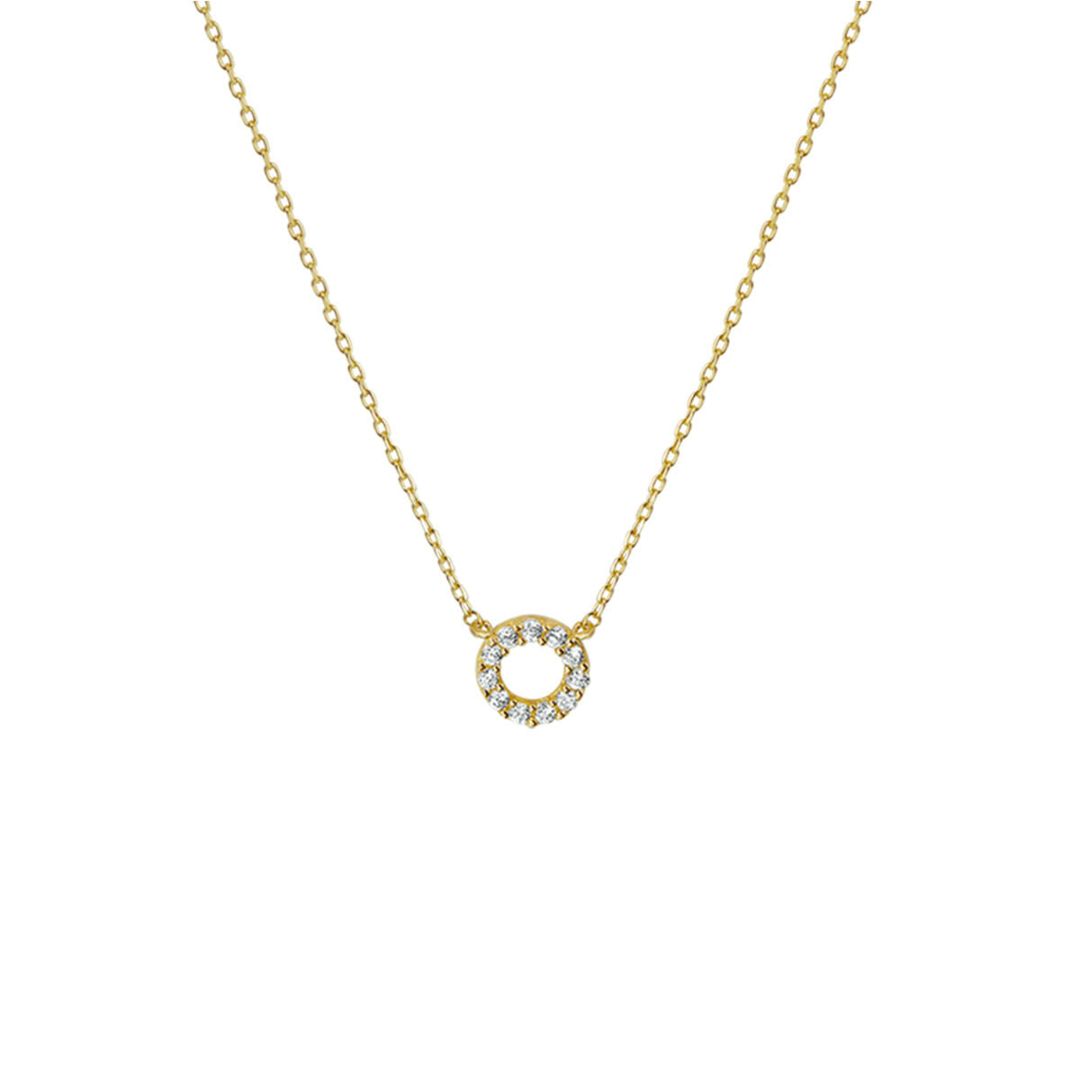 Fantasy Collection Collier zirkonia 40 - 42 - 44 cm 14K geelgoud