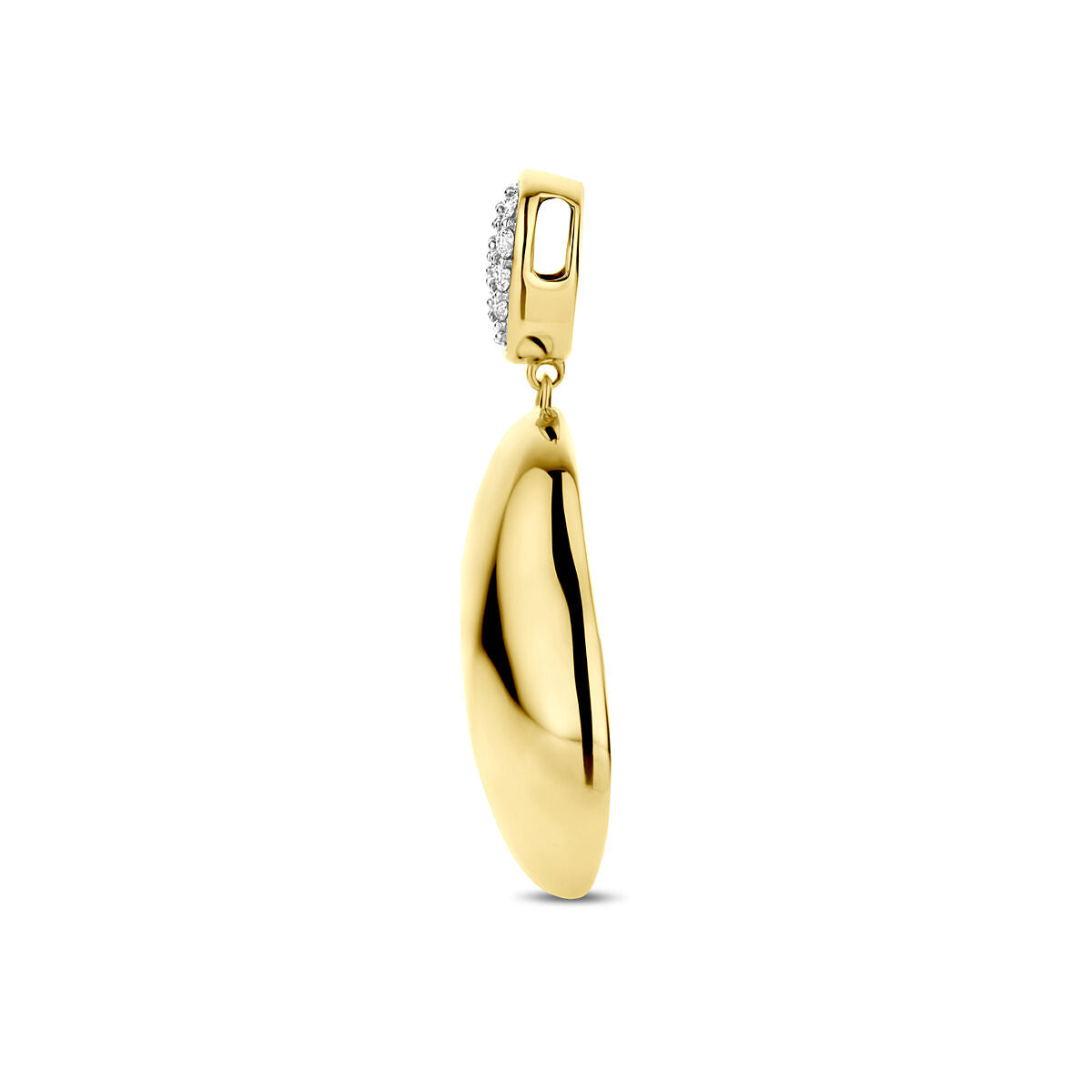 Fantasy Collection Hanger diamant 0.20ct h si 34 mm 14K geelgoud