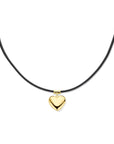 zilver verguld (met rubber/nylon/etc.) collier hart 38 + 6 cm 3 micron 2600125 - PansiteNederland.nl