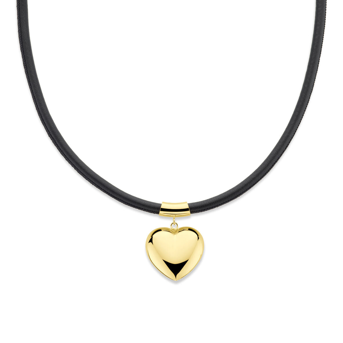 Fantasy Collection Collier hart 38 + 6 cm 3 micron zilver verguld