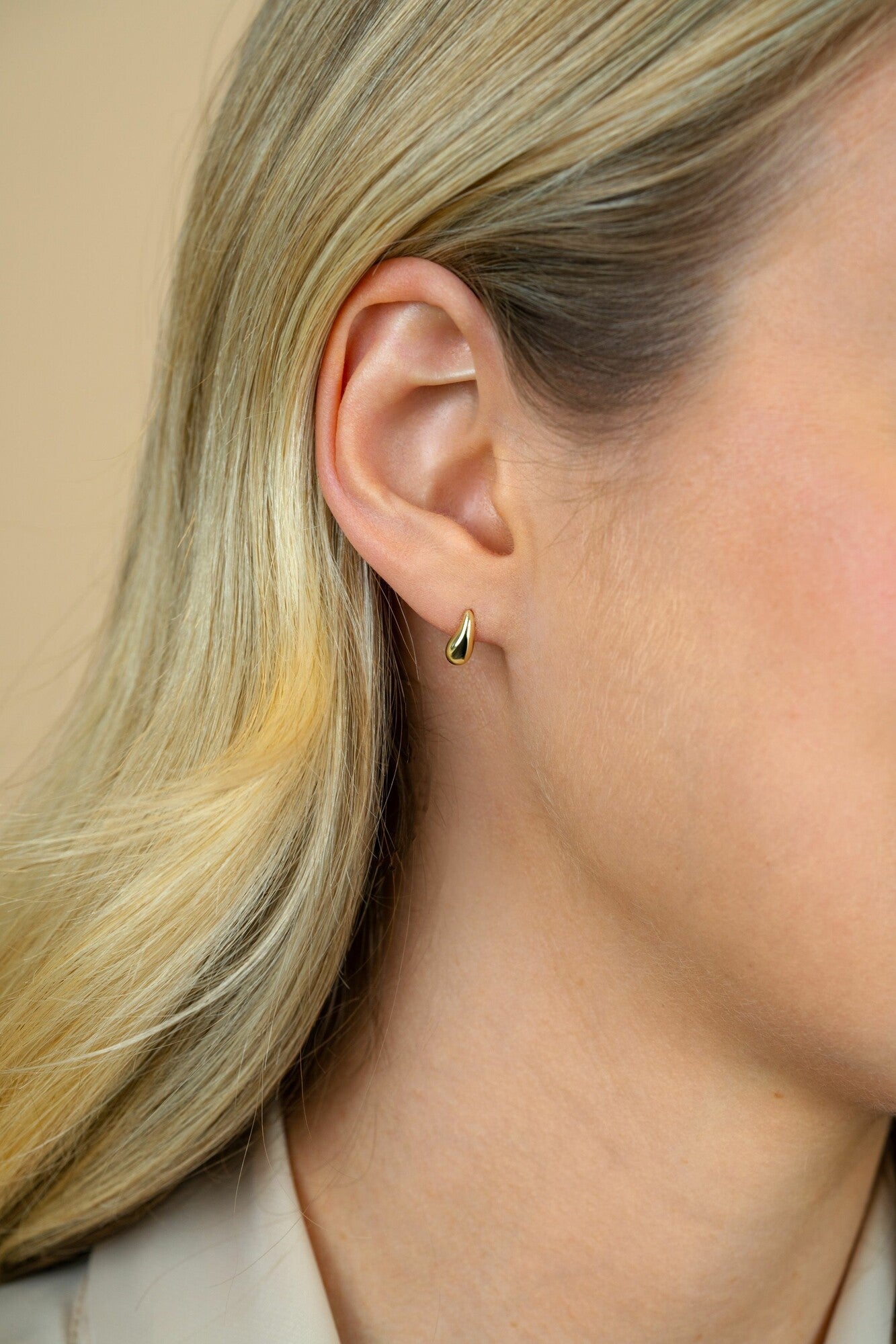 ZINZI gold plated zilveren oorstekers druppelvorm 8,5mm ZIO2719G - PansiteNederland.nl