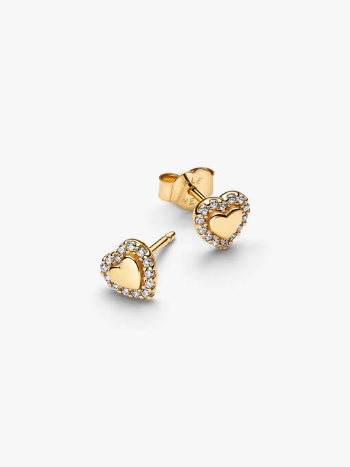 Pandora Hart Halo Oorbellen goudverguld - 264363C01