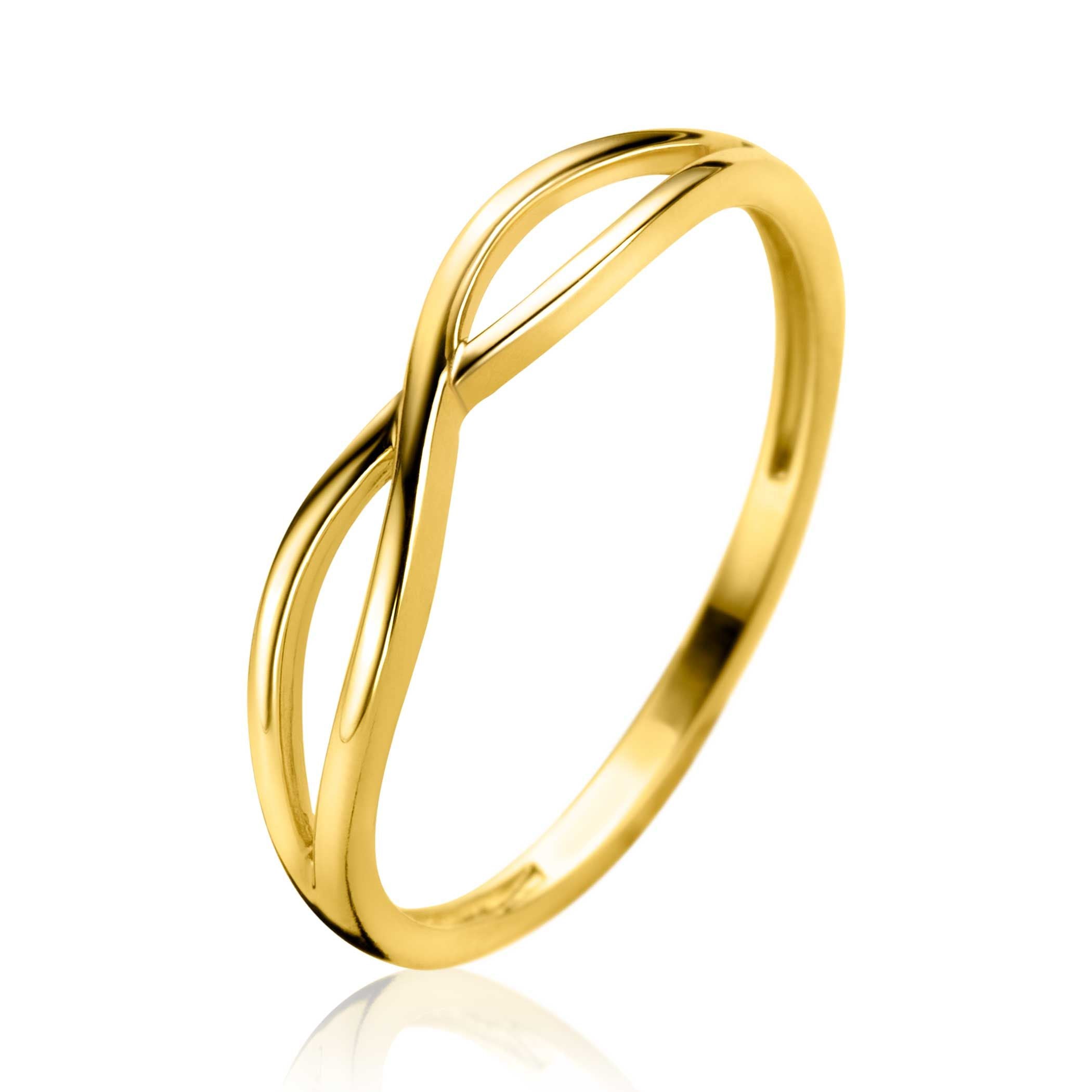 ZINZI 14K Gouden Ring ZGR534 zilver