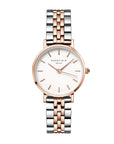 Rosefield horloge 26SRGD-271 The Small Edit White Steel Silver Rosegold Duo - PansiteNederland.nl