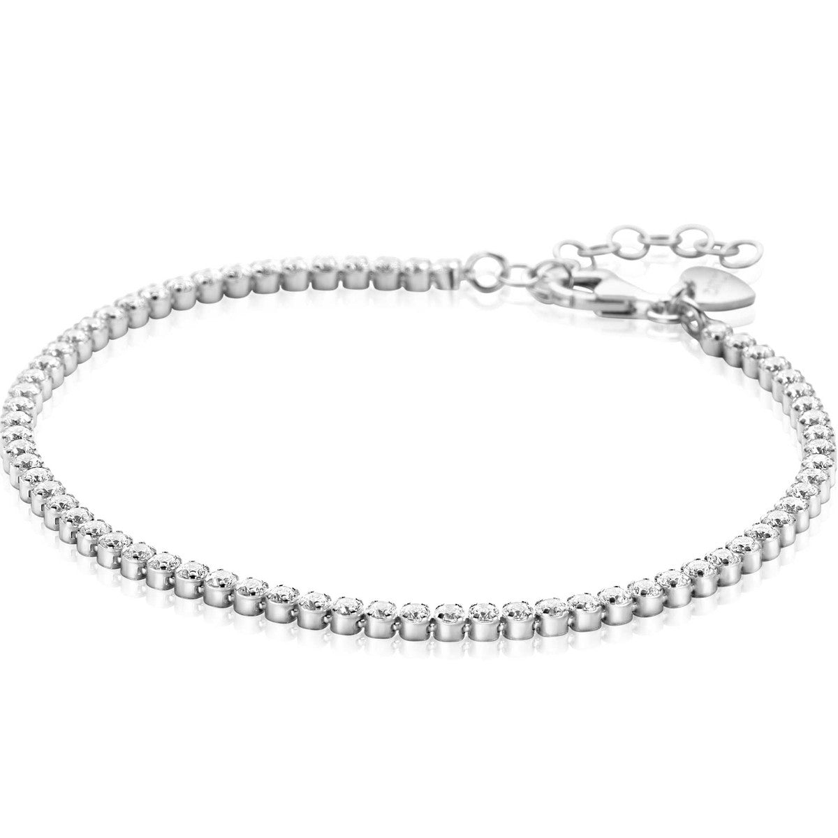 ZINZI Zilveren Armband met Witte Zirkonia - ZIA2590