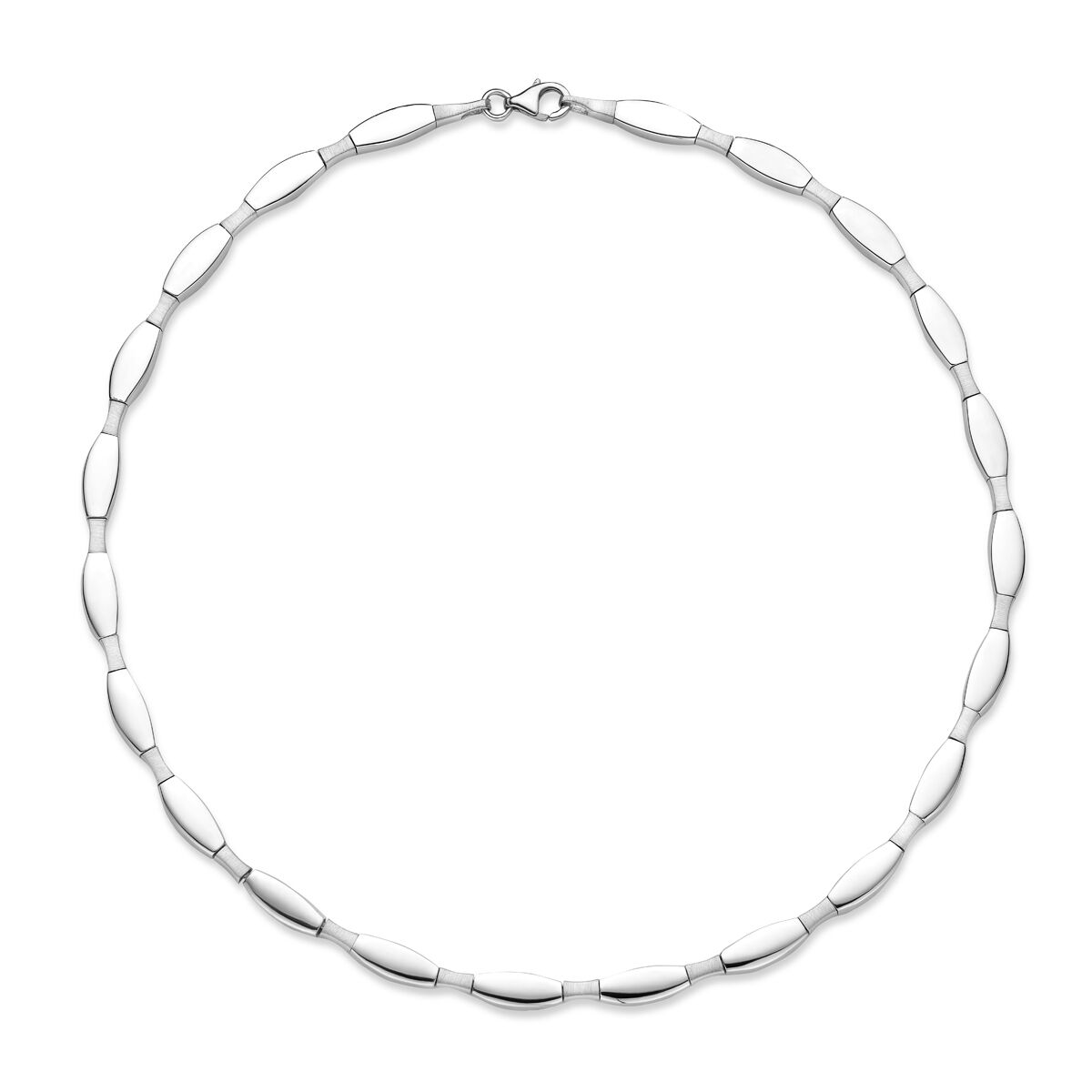 Collier Gerhodineerd Zilver