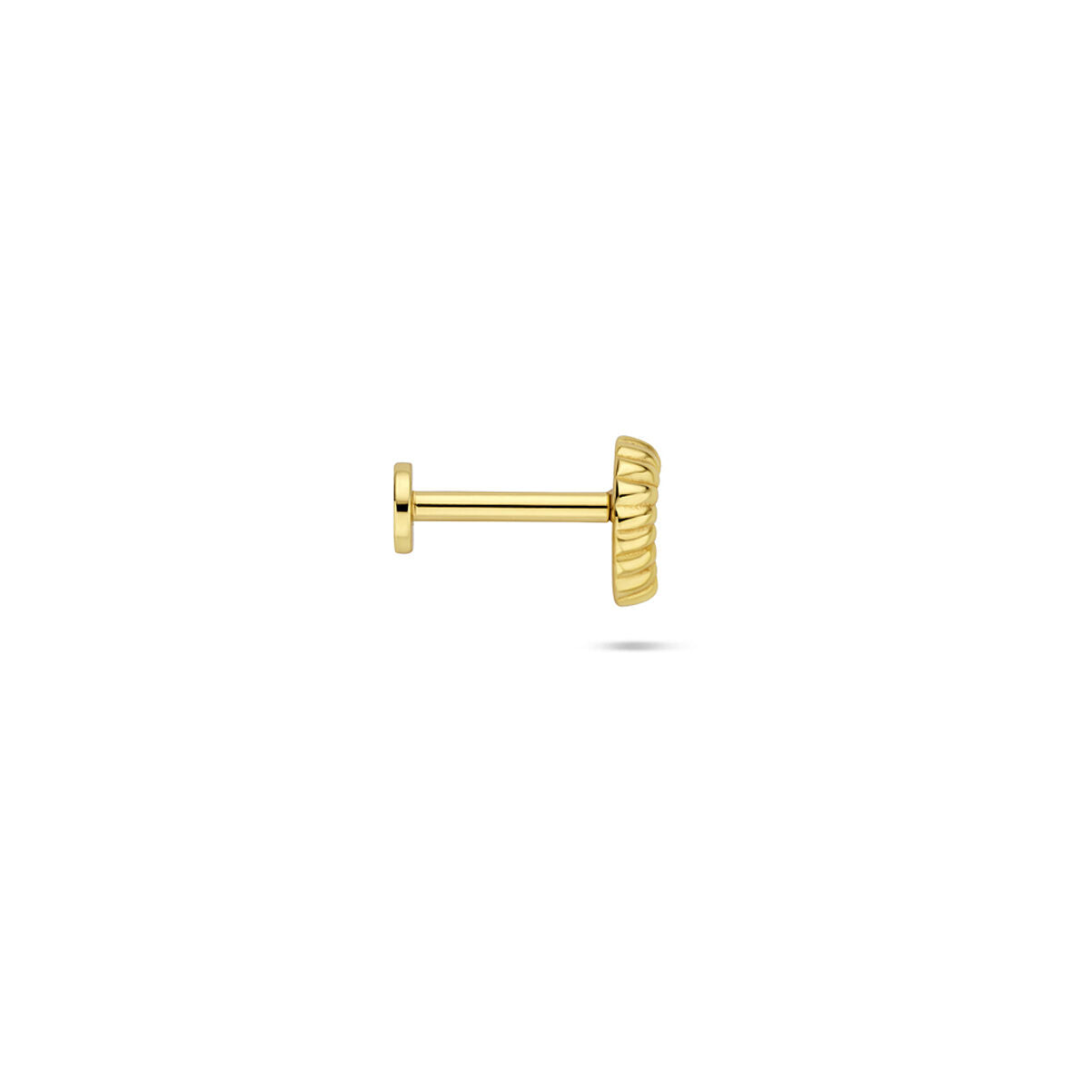 Fantasy Collection Flat back piercing schelp 6 mm 1 micron zilver verguld