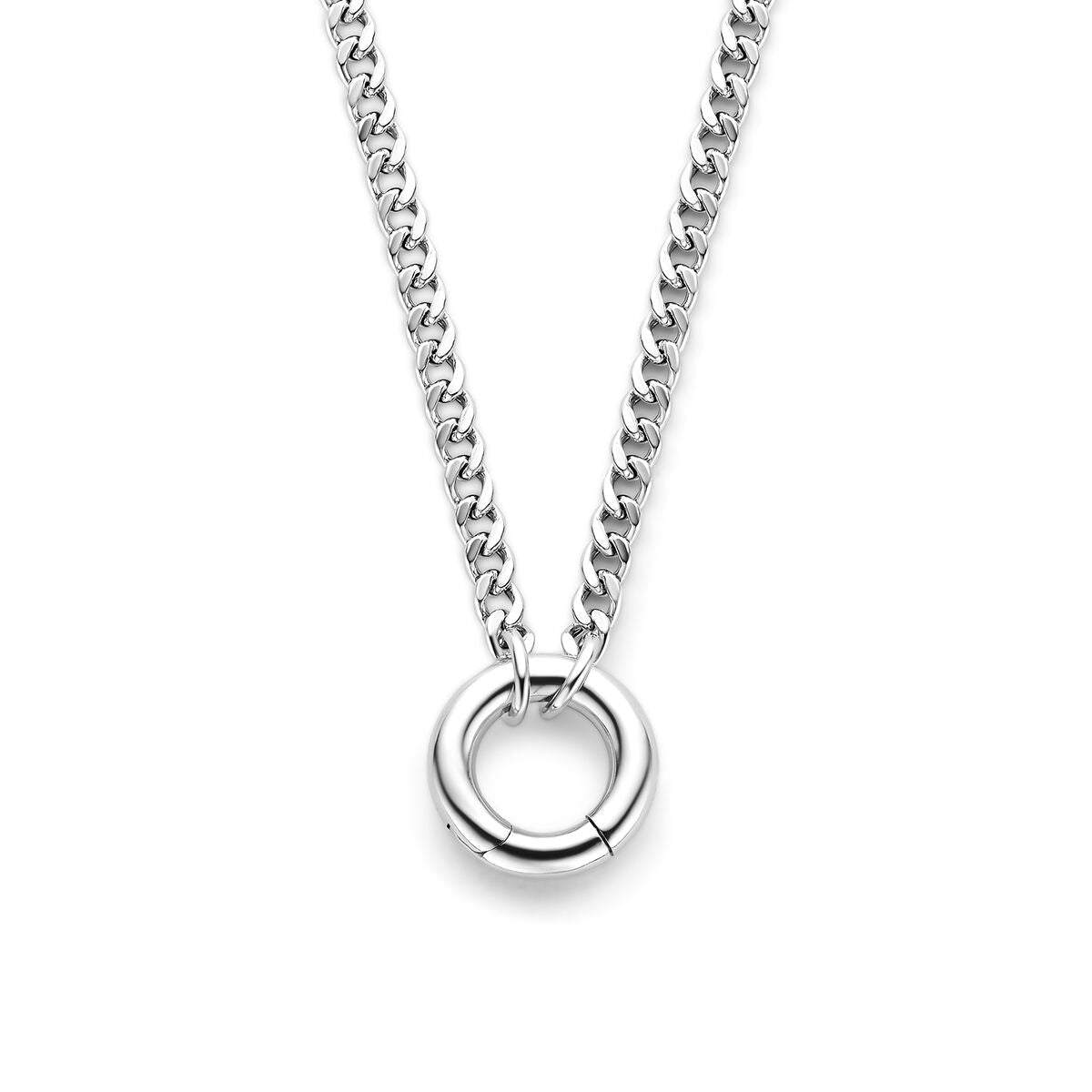 Fantasy Collection Gerhodineerd Zilveren Ketting 1342091