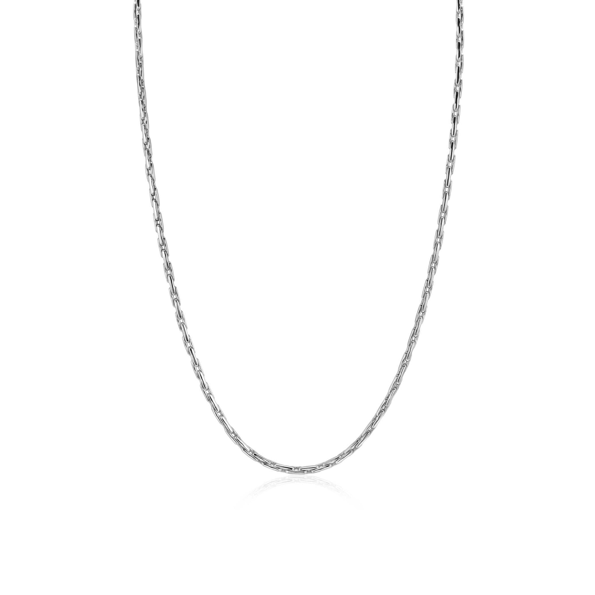 ZINZI zilveren schakel ketting 2,3mm breed 43-45cm ZIC2648