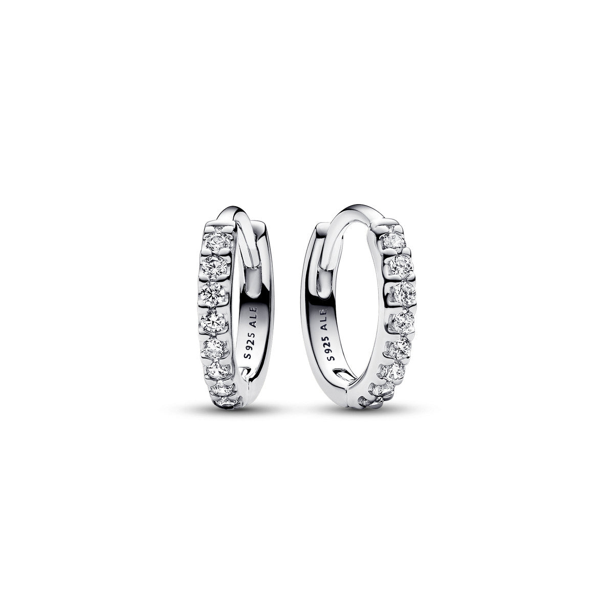 Pandora Sprankelende Huggie Oorbellen zilver 293015C01