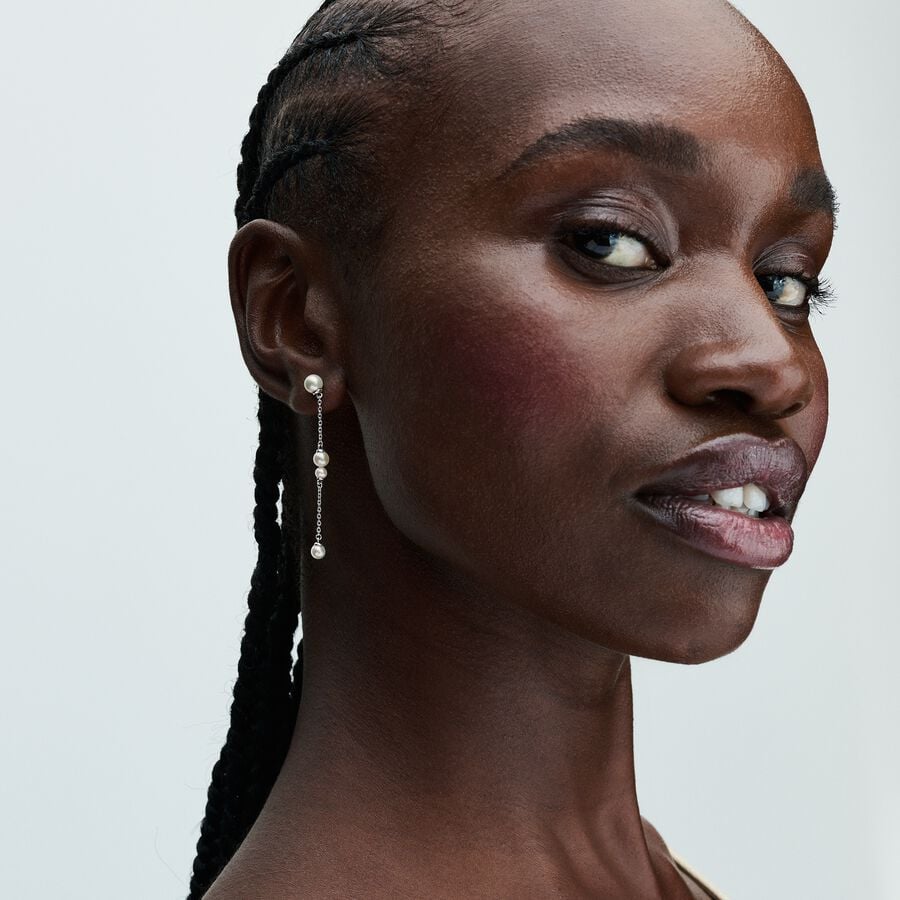 Pandora Zilveren Druppeloorbellen met Zoetwaterparel 293152C01 - PansiteNederland.nl