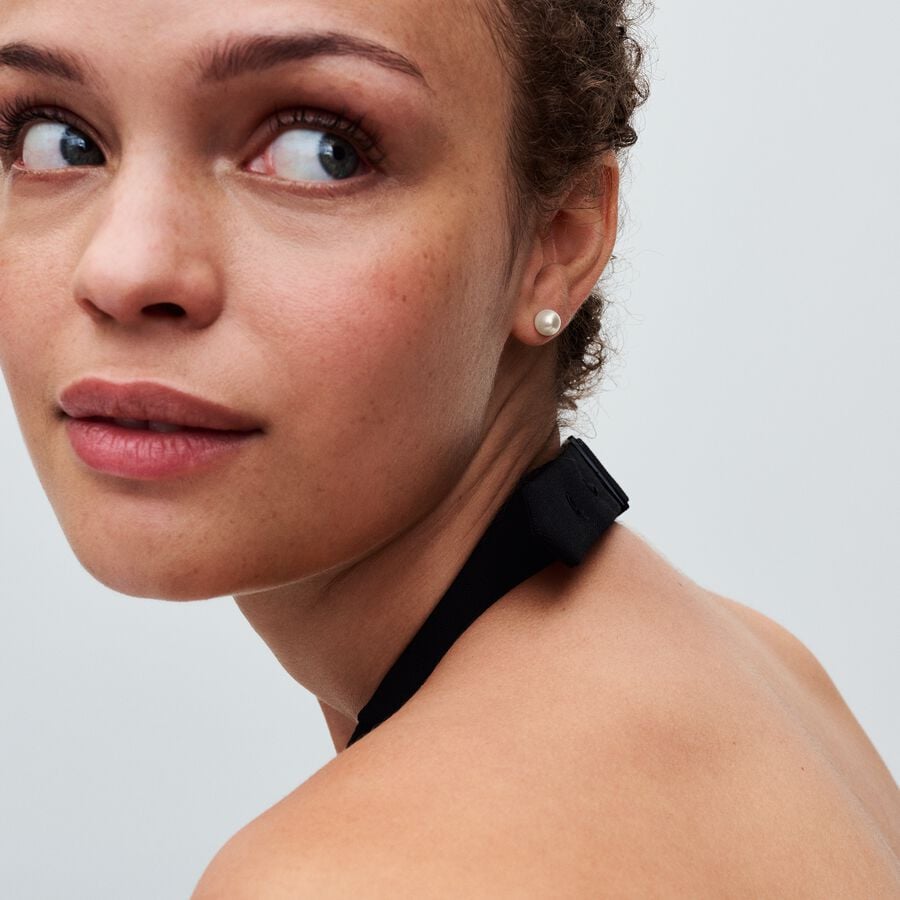 Pandora Zilveren Oorstekers met 7 mm Zoetwaterparel 293169C01 - PansiteNederland.nl