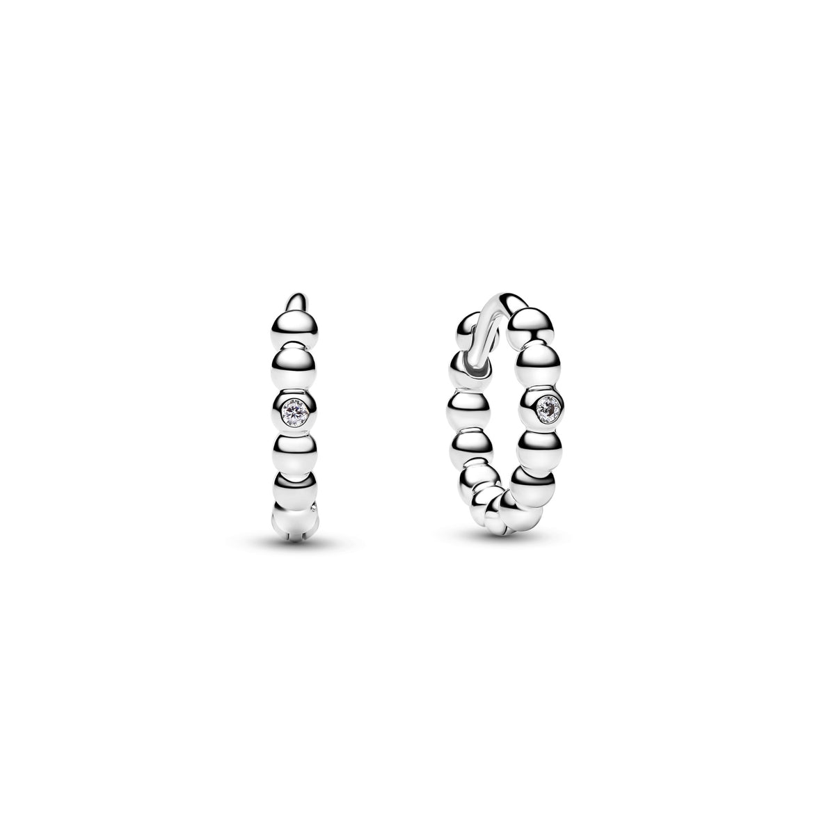 Pandora Huggies met Kraaltjestextuur zilver