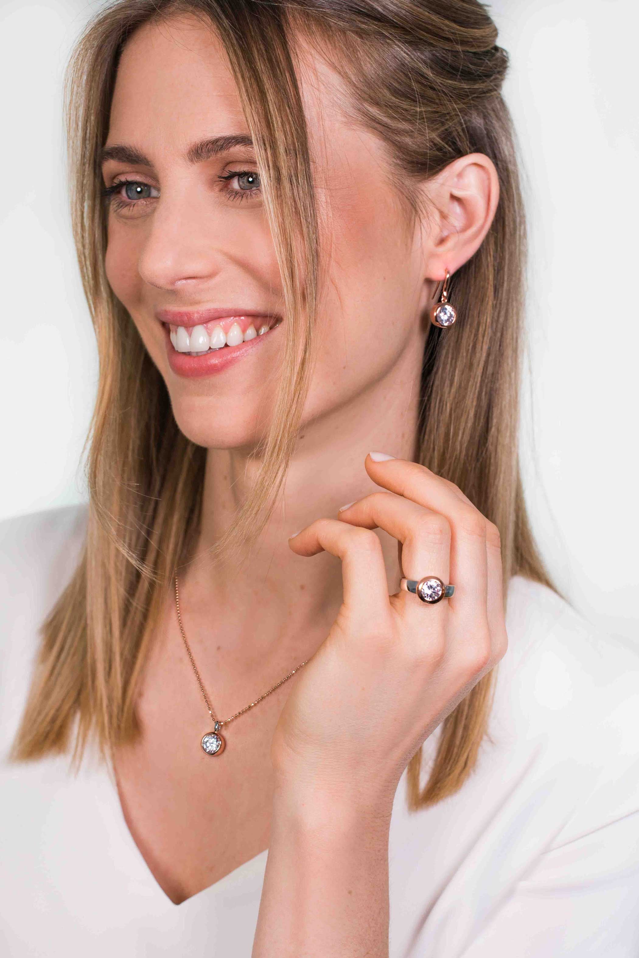 ZINZI Verguld Zilveren Ring ZIR3