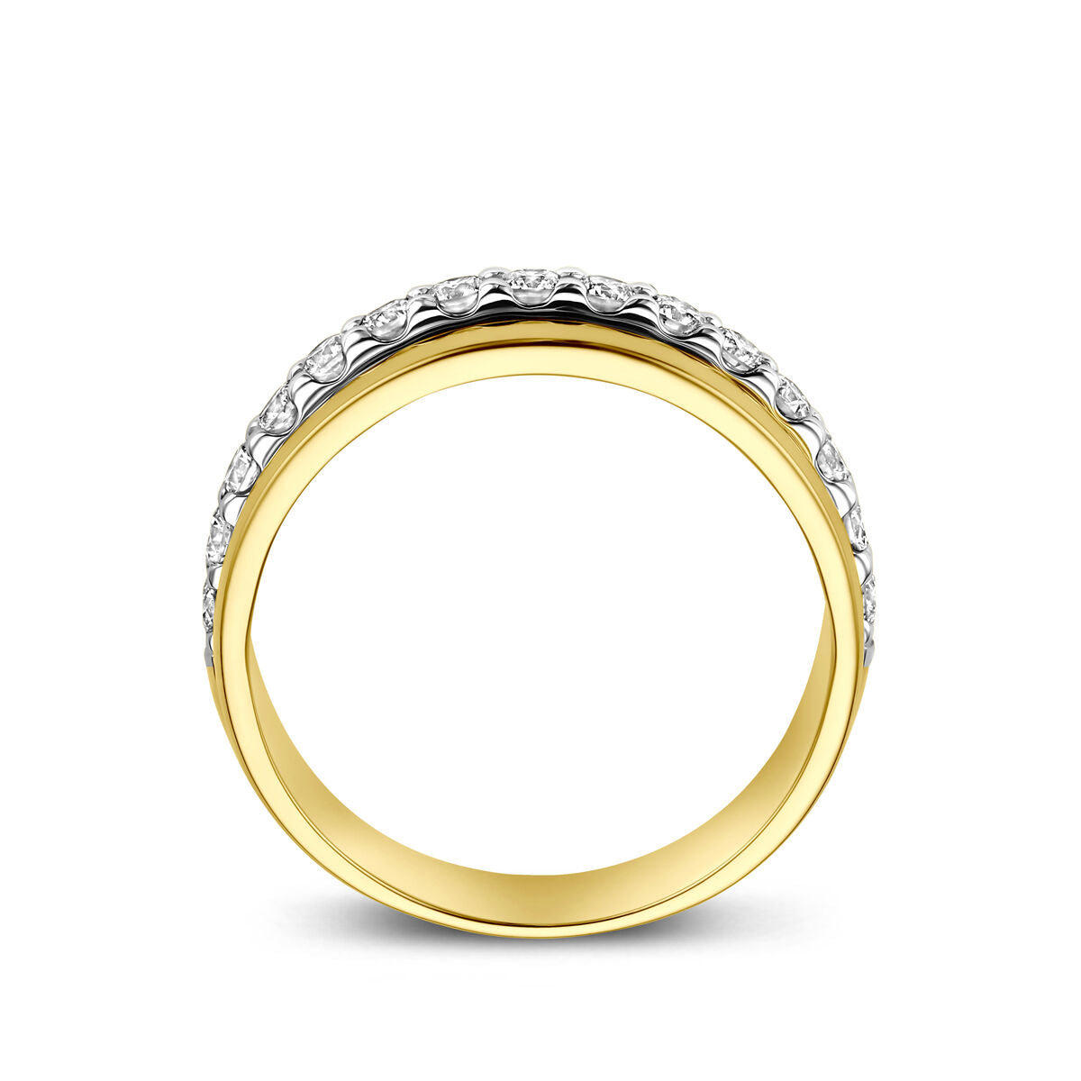 Fantasy Collection Ring diamant 0.57ct h si 14K bicolor goud