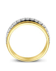 14K Bicolor Gouden Geel/Wit Ring Diamant 0.57Ct H Si 4209101 - PansiteNederland.nl