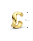 Zilveren vergulde ear cuff 12,5 mm 1 micron - 2104156