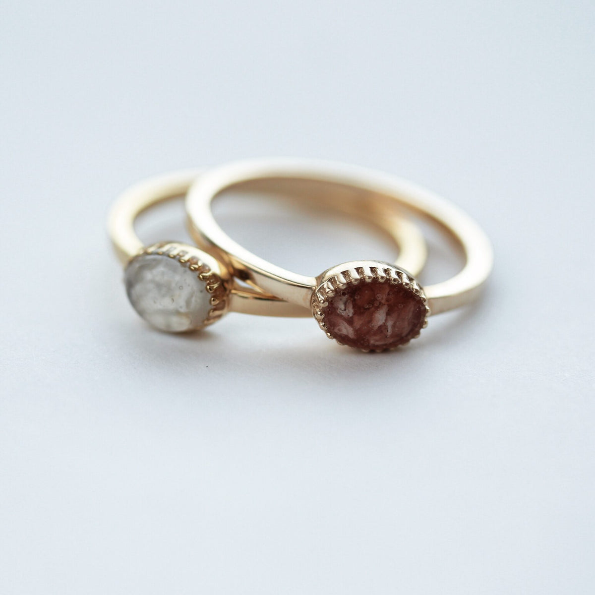 See You Crown Ring zilver zwart - RWS001-EU47